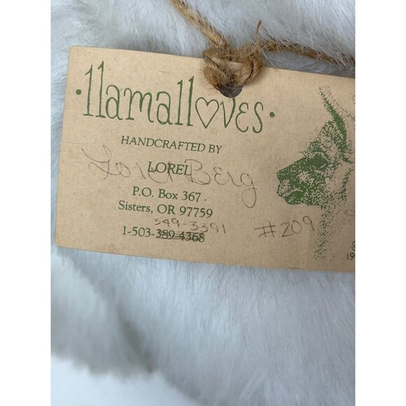 Handcrafted Llama Figurine By Llamalloves 1995 Large SZ - Picture 6 of 13